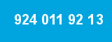 924 011 92 13 924 011 92 13